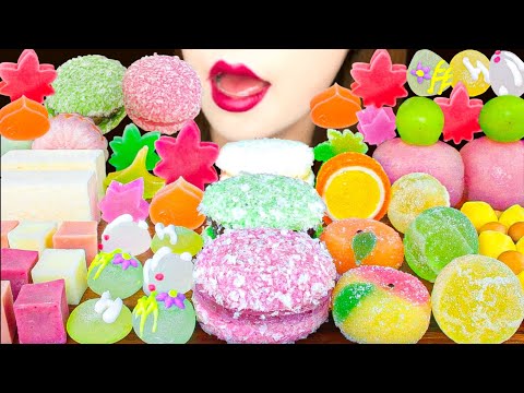 【ASMR】WAGASHI PARTY🌸MUKBANG 먹방 食べる音 EATING SOUNDS NO TALKING