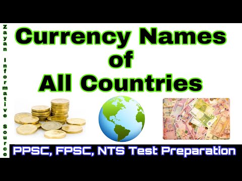 Currency Names of All Countries | Countries and their Currency | Source of Learning