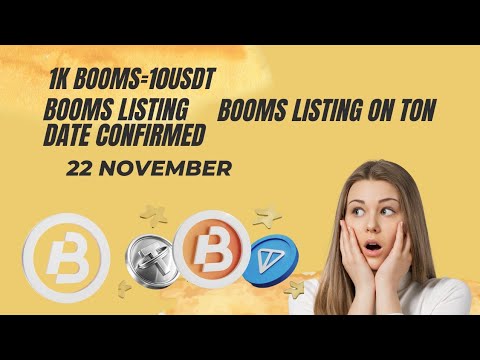 Booms Airdrop New Update | Booms Airdrop Withdrawal | Booms listing Date | Booms Airdrop |