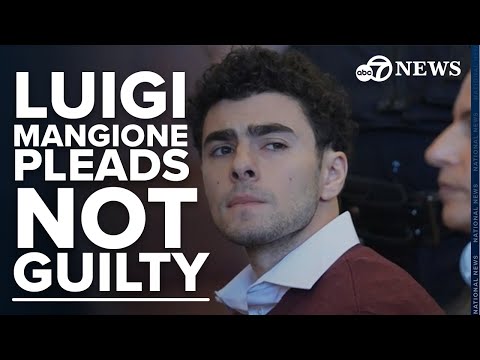 Luigi Mangione pleaded not guilty to state murder and terror charges in the fatal CEO shooting