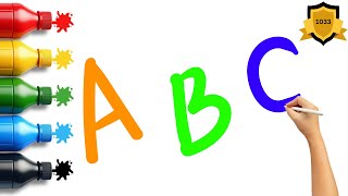 Easy A-Z Alphabet Writing for Preschool Kids | Interactive ABCD Guide | 1033 Video