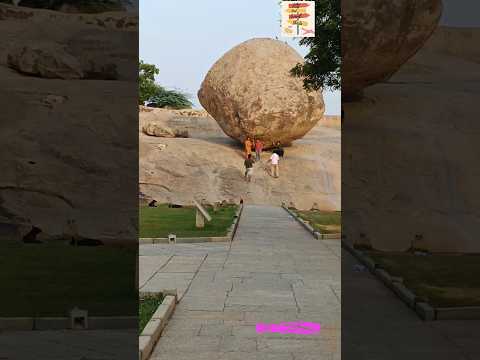 Krishna's Butter Ball - Mahabalipuram 🚩 #shorts #tamilnadu #travel #trending #youtubeshorts #viral