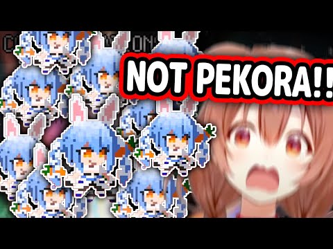 Korone's Reaction To Only Pulling Pekora When She Wanted Flare Is Priceless【Hololive】