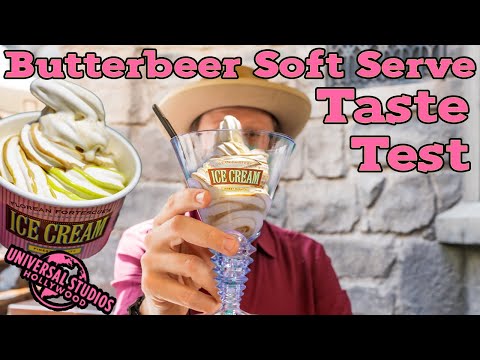 Butterbeer Soft Serve Taste Test | Florean Fortescue's Ice Cream at Universal Studios Hollywood