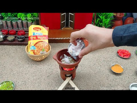 miniature Maggi Masala recipe | Maggi Banane Ki recipe | Miniature cooking | Veg Maggi Masala Recipe