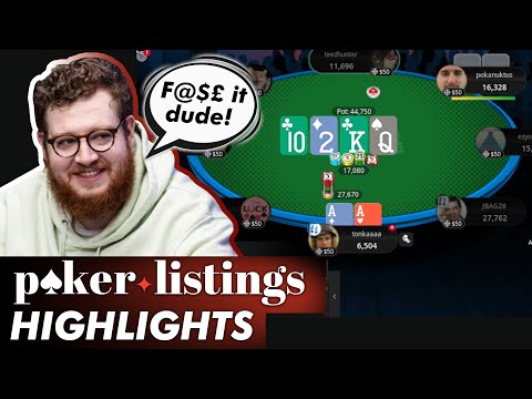 Can Aces save Tonkaaaap?! Online Poker Highlights!