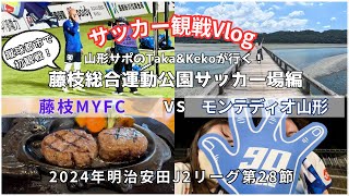 【サッカーvlog】初の蹴球都市・藤枝へ！2024年明治安田J2リーグ第28節藤枝MYFCvsモンテディオ山形の試合を見に行ってきました！