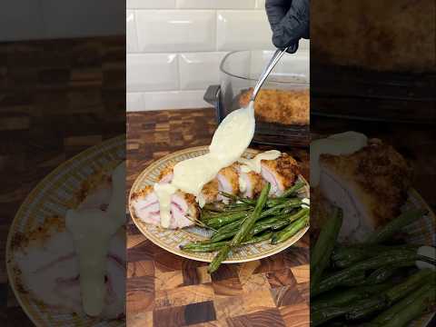 Air Fryer Chicken Cordon Bleu #shorts