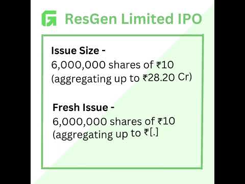 🚀 Don't miss out on the opportunity to invest in the next big thing! 💰💸#ResgenIPO #shorts #IPO