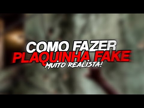 COMO FAZER PLAQUINHA FAKE! / MÉTODO BY POCKET 😈