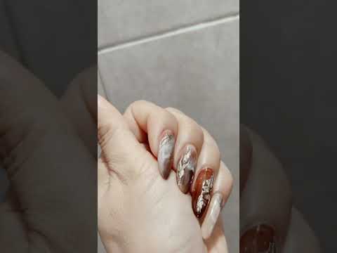 NAIL ART MARBLE DESIGN #shorts