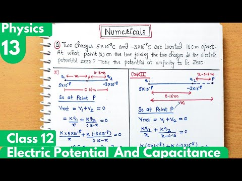 13) Numericals on electric potential and work done| Electrostatic Potential & Capacitance| Physics