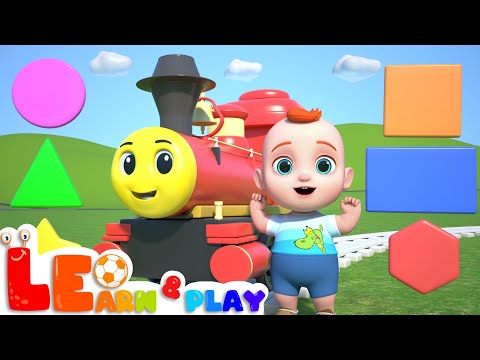 Bob The Train | Learn Shape with Color Train | Learn & Play with Leo