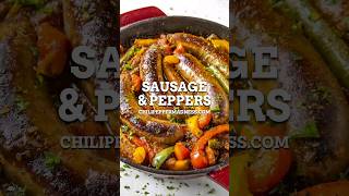 SUPER EASY Sausage & Peppers