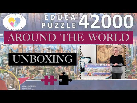 42,000 PIECES!!! UNBOXING another EPIC Jigsaw Puzzle: Around the World from Educa