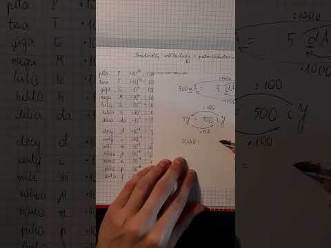 Przedrostki wielokrotności i podwielokrotności układu SI zadania cz. 2 #math #physics #mathematics