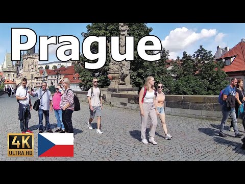 Prague - Beautiful Summer Walking Tour in 4K HD