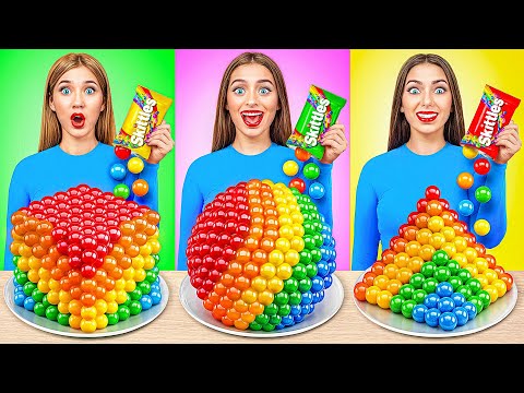 Geometric Shape Food Challenge | Fantastic Food Hacks by Multi DO Challenge