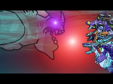 Behemoth Vs MechaS,Cosmic Alan And Shin Sharkjira (Joke)