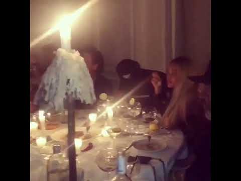 The Carters at dinner