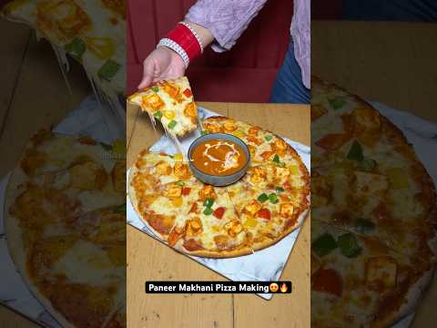 Paneer Makhani Pizza Making😍🔥|| Indian Street Food