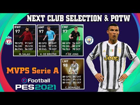 NEXT POTW & CLUB SELECTION MANCHESTER CITY × LIVERPOOL +  Serie A MVPS 💥| PES 21 MOBILE