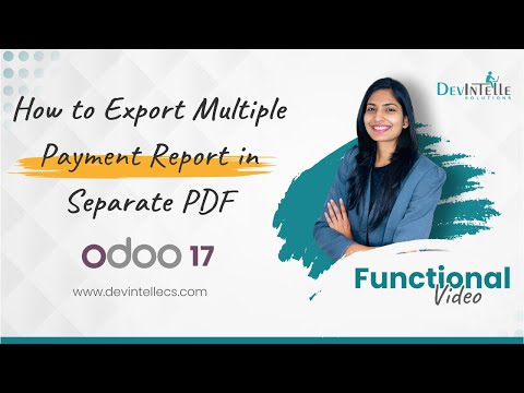 How to Export Multiple Payment Report in Separate PDF in Odoo