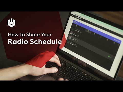 How to Share Your Radio Schedule