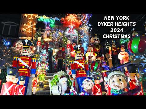 🎄🎅 Dyker Heights Christmas Lights 2024 Walking Tour✨NYC Christmas✨Brooklyn, New York City