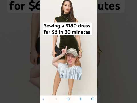 Sewing a $180 for $6 in less than 30 minutes