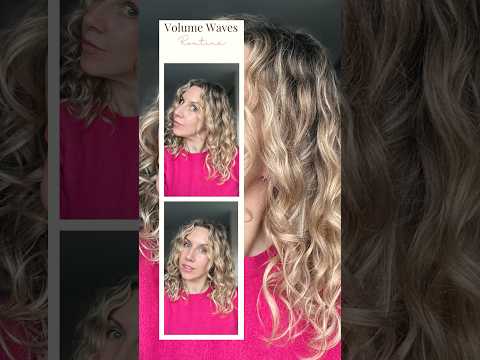 Volume Routine WAVY Hair ➰ #wavyhairroutine #shorts