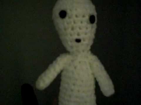 Standing Kodama Amigurumi - Glow in the Dark