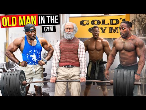 Old Man Powerlifter At Gold's Gym | Anatoly GYM PRANK