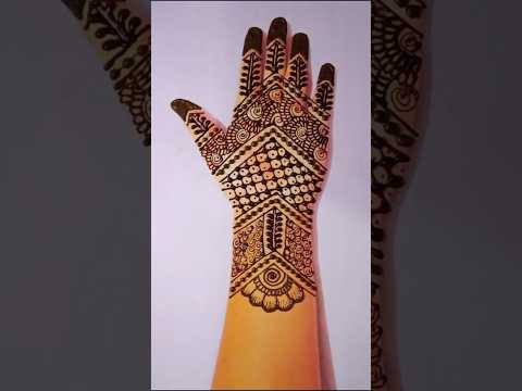 New full hand mehndi design 😍 #mehndi #youtubeshorts #shorts #viralvideo