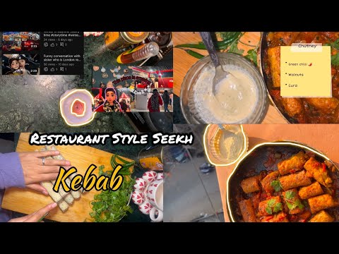 Restaurant Style Seekh Kabab Recipe with tomato and onion#Trending #seekhkebab #instafood #delicious