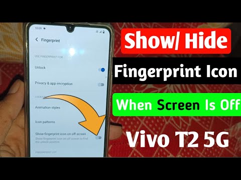 Vivo T2 5G | How To Show/Hide Fingerprint Icon When Screen Is Off