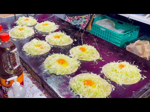 japanese street food - okonomiyaki