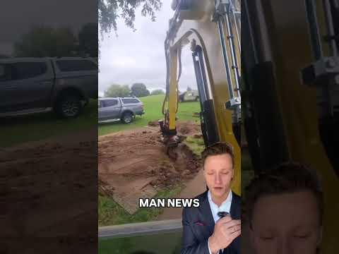 Peaceful Excavator Operator Cleans Your Brain | Man News (via callum.mckie1/ig) #satisfy #excavator