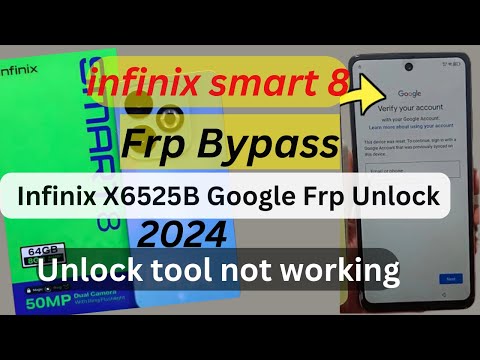 infinix smart 8 frp bypass android 13/infinix x6525 frp bypass/ not supported unlock tool