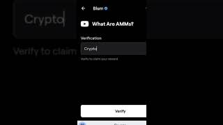 What Are AMMs? Video Code Blum Project | Blum Video Code Today | Blum Listing Date