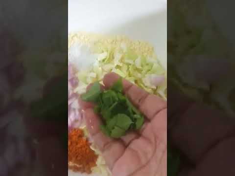 Cabbage Pakoda/How to make Cabbage Pakoda #cabbagepakoda#shorts