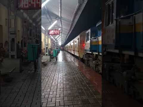 #indianrail #indianrailway #raining #evening #feel #peaceful #trainpassing #train