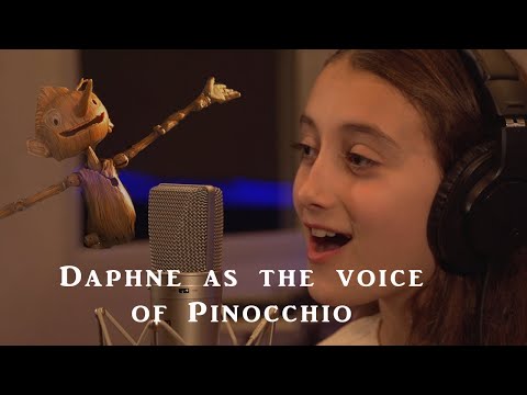 Daphne as the voice of Pinocchio