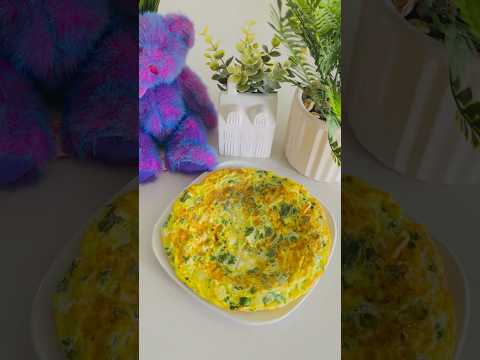 Pluffy Spinach Quality Protein Omelet #eggrecipe #healthy #cooking #recipeshorts #recipe #spinach