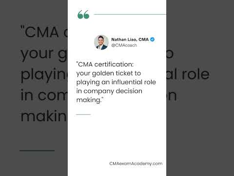 CMA certification: your golden ticket to playing an influential role in company decision making.