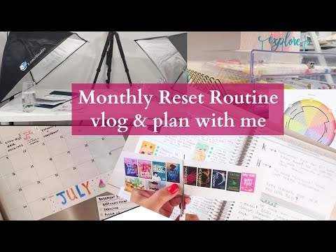 Monthly Reset Routine | plan with me & vlog of everything I do to get ready for a new month!