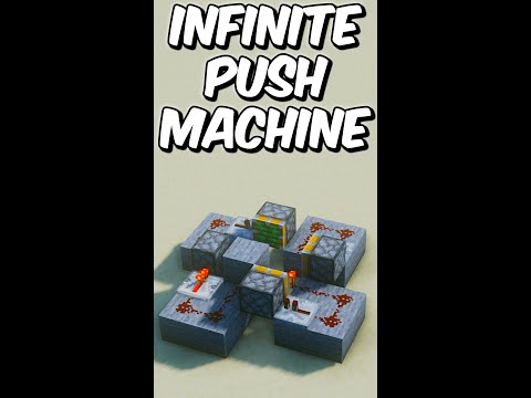 Minecraft infinite push machine#shorts