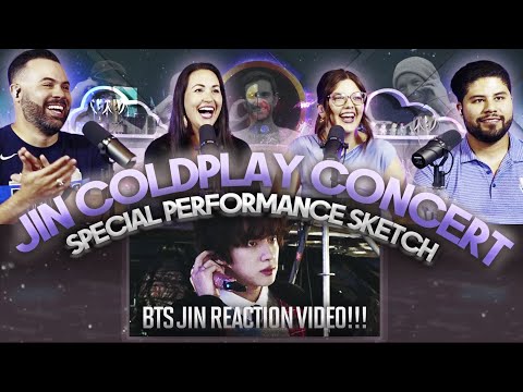 Jin of BTS "Coldplay Concert Special Performance Sketch" -Reaction- Jin we miss you 🥲 |Couples React