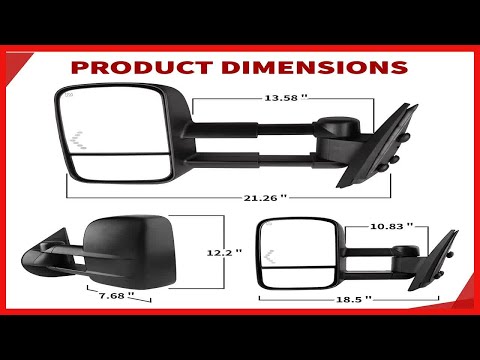 YITAMOTOR Towing Mirrors Compatible with 07-14 Chevrolet Silverado GMC Sierra Cadillac Yukon Tahoe