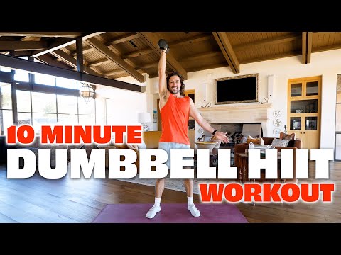 10 Minute DUMBBELL HIIT WORKOUT | Joe Wicks Workouts